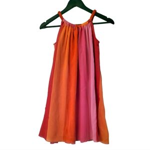 J. Mark girls pink orange sleeveless layered chiffon dress M